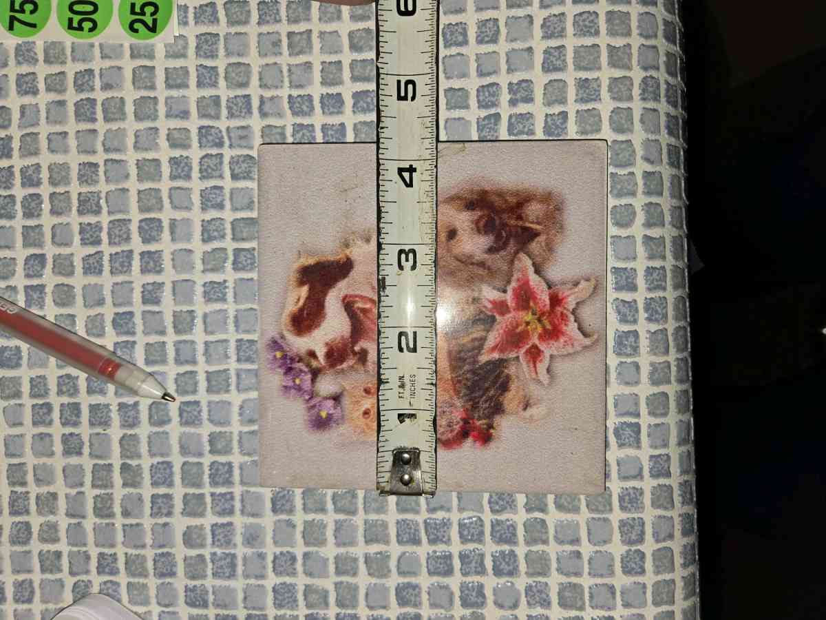 Dogs and Cars Ceramic Tile