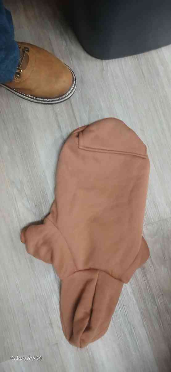 dog sweaters and rain coats size small to medium