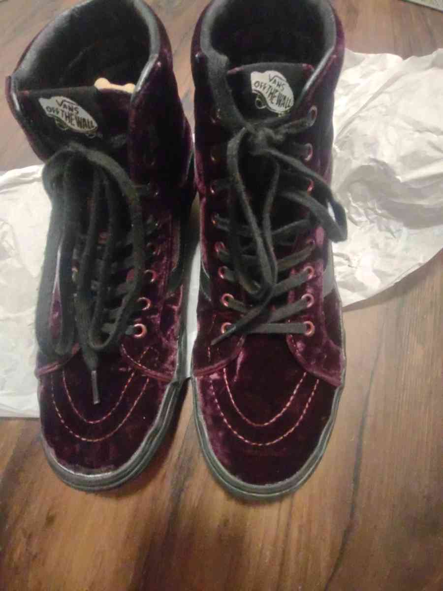 vans purple velvet