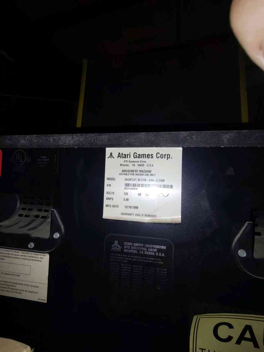 The Gauntlet Legends Arcade Cabinet