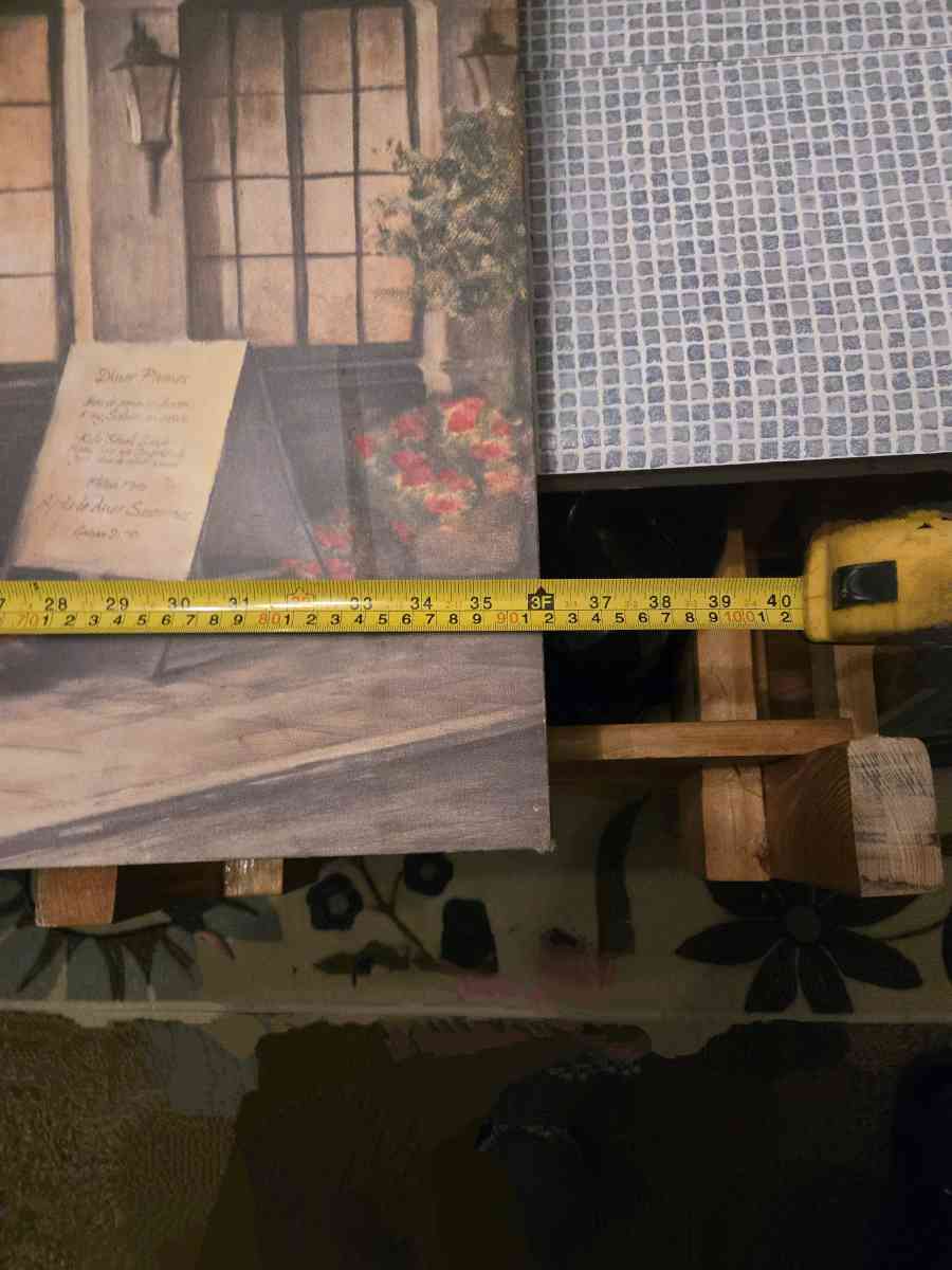 France Bistro Print on Canvas Not Signed