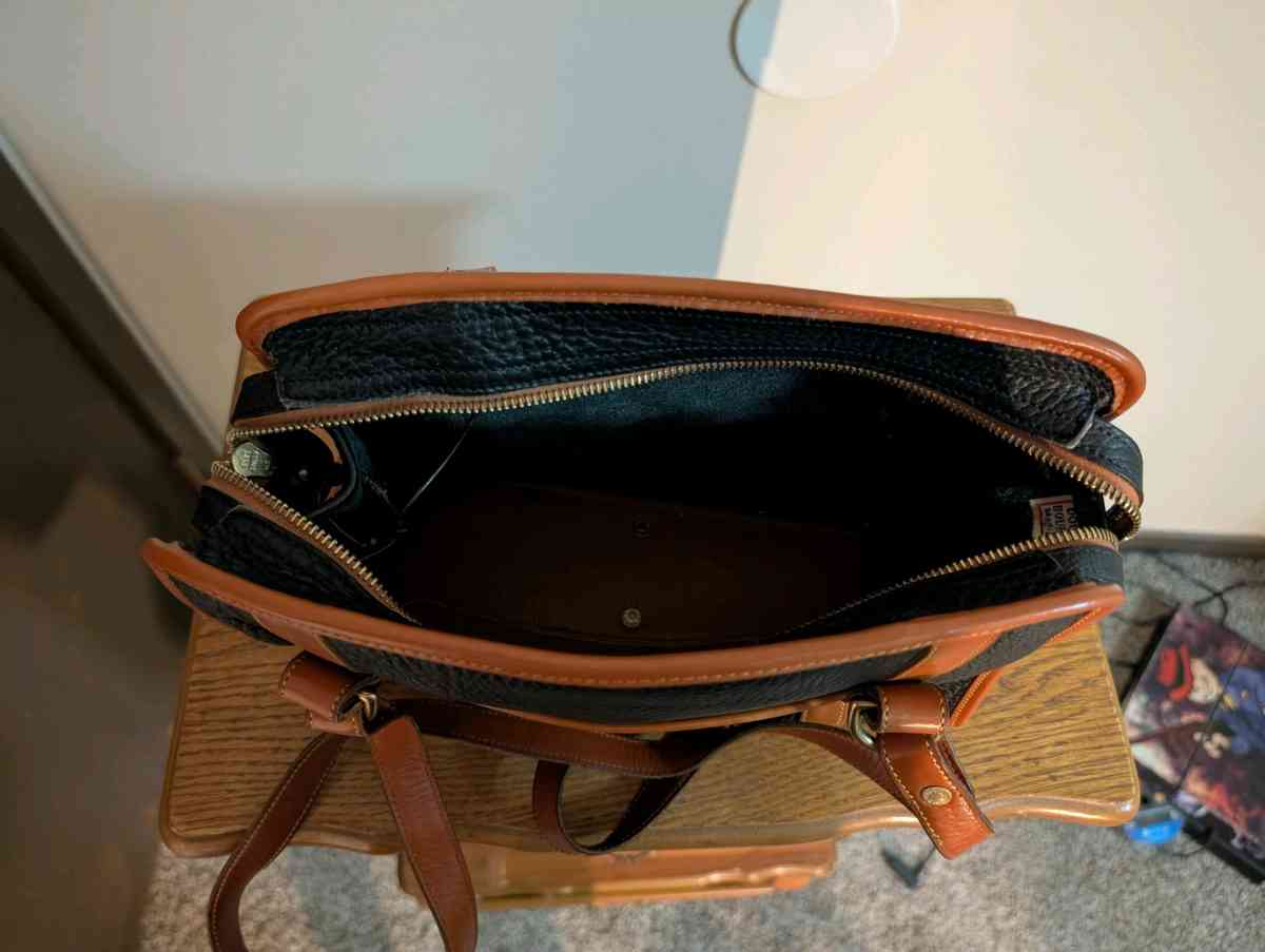 Black and Brown Leather Handbag