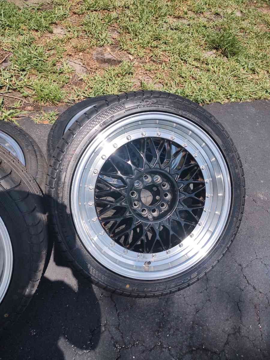 BBS alloy wheel with tire excellent condition See picture fo