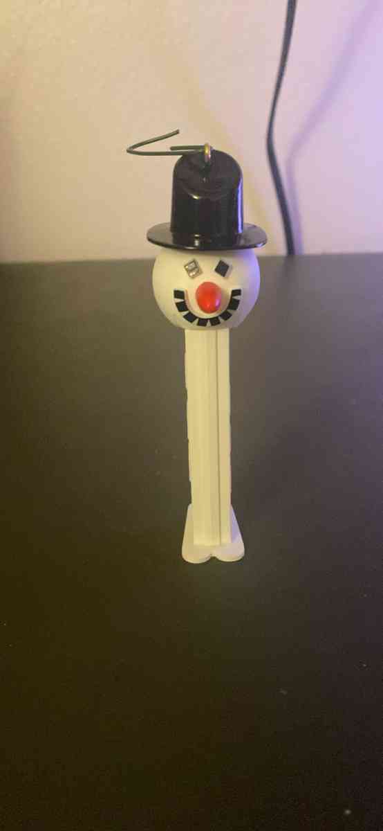 snowman pez candy ornaments