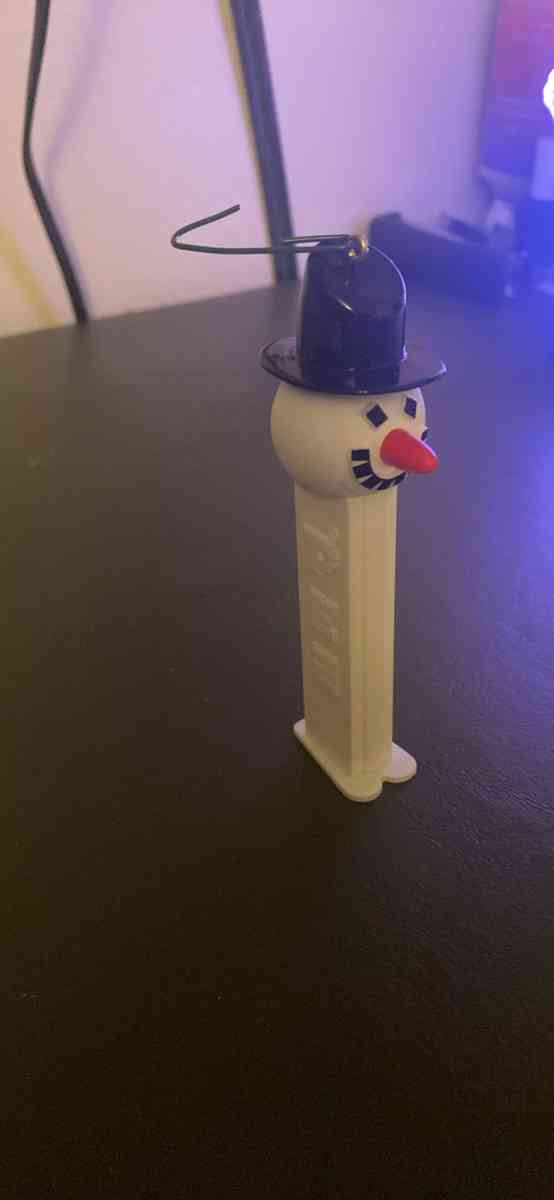 snowman pez candy ornaments