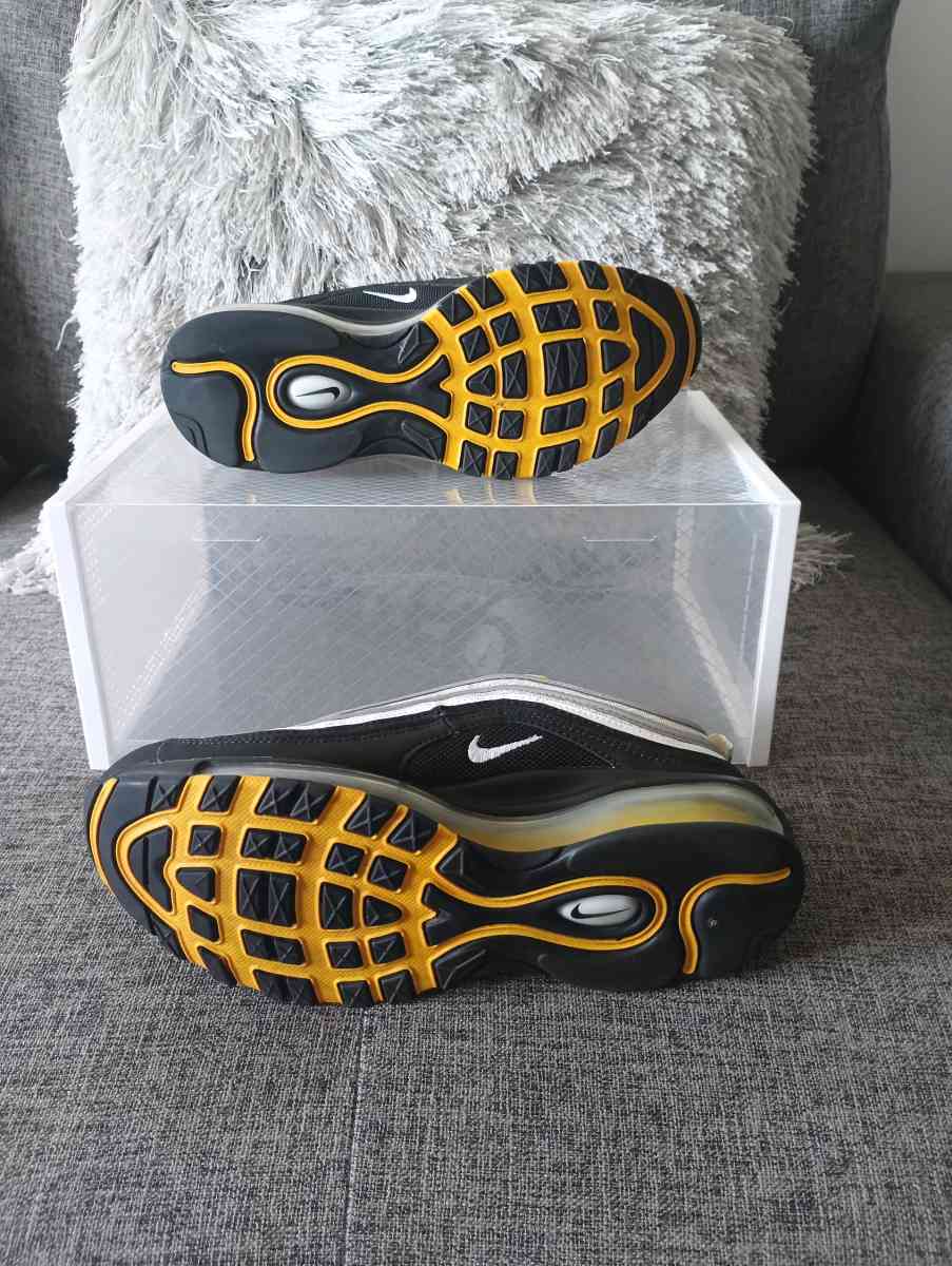 NIKE AIR MAX 97 BLACK WHITE AMARILLO YELLOW SEAN WOTHERSPOON