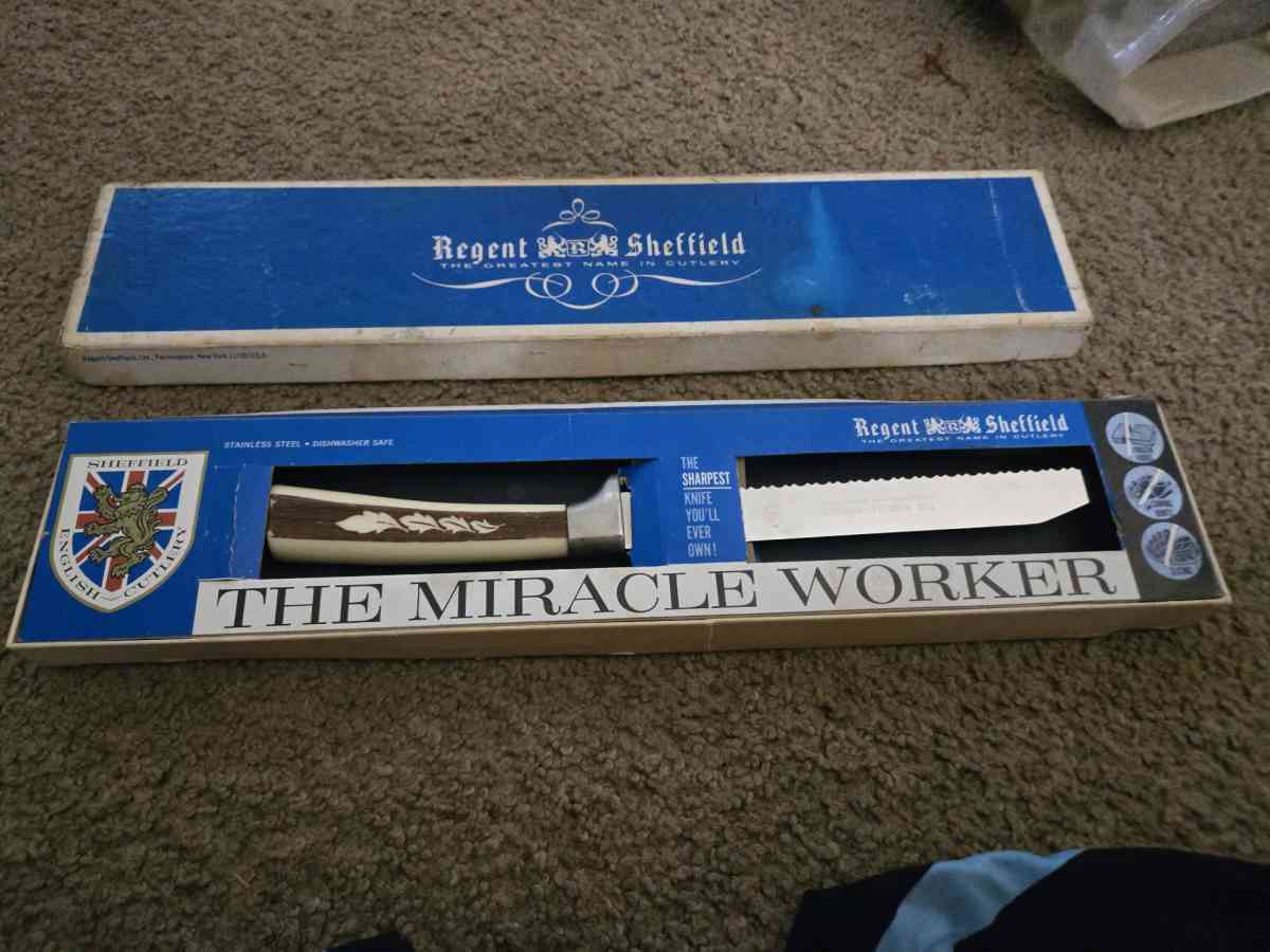 VTG MIRACLE WORKER 12 STAINLESS KNIFE BY REGENT SHEFFIELD