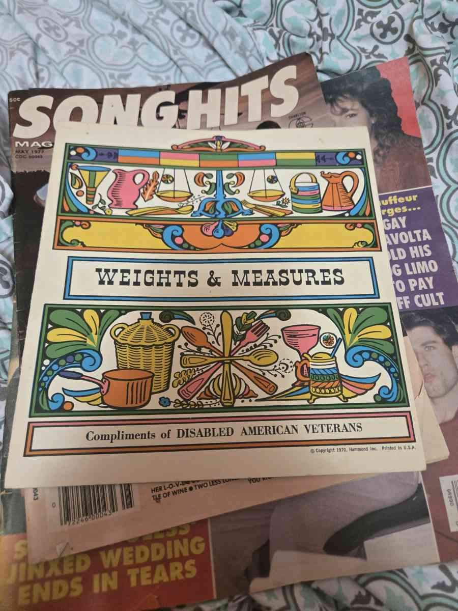 The Ephemera Conversion Chart Weights  Measures 1970