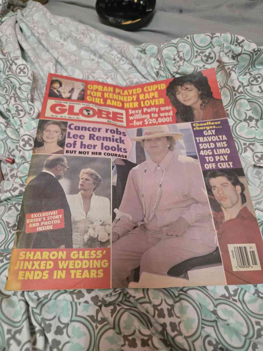 Globe Mag Lee Remick John Travolta Oprah Winfrey May 21 1991