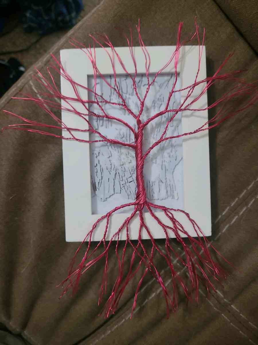 handmade copper wire tree