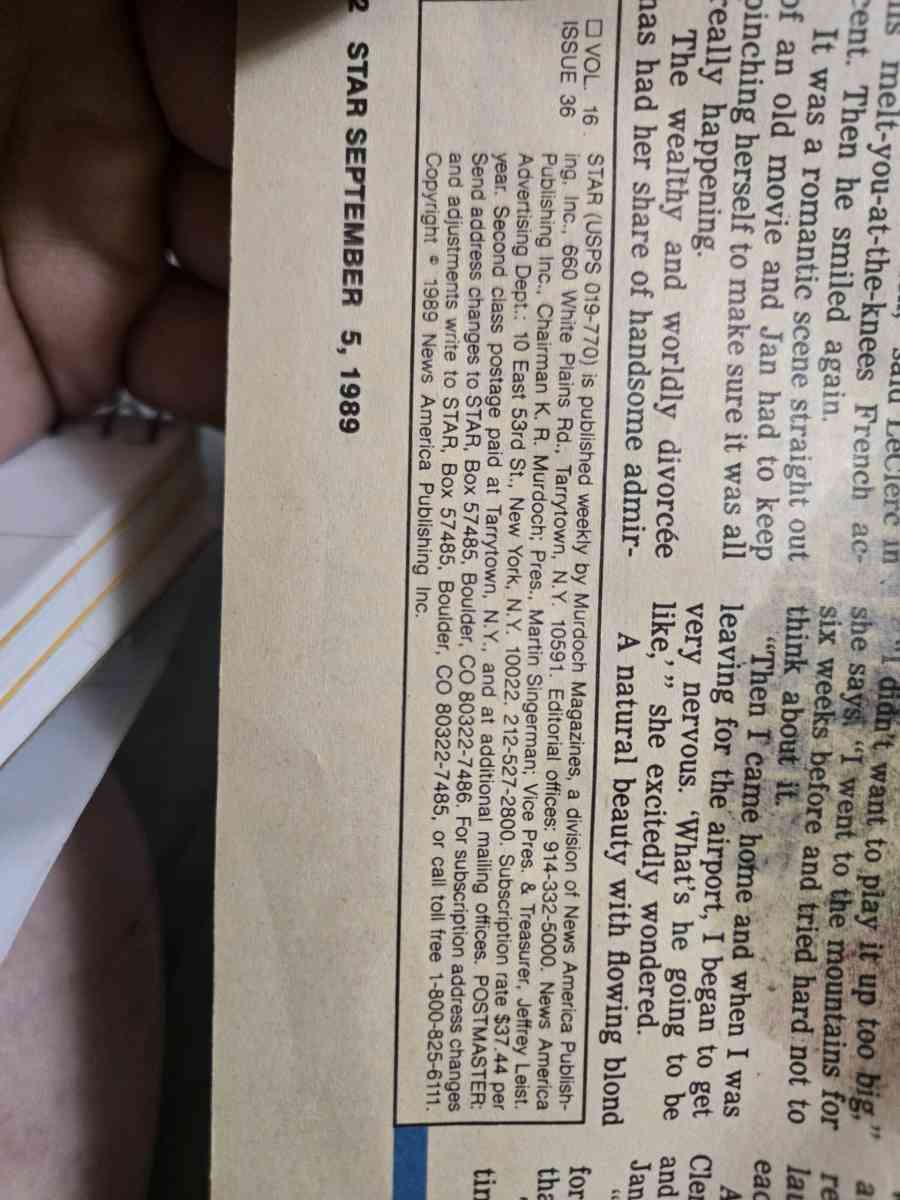 Star Magazine September 5th  1989 Featuring Lucille Ball