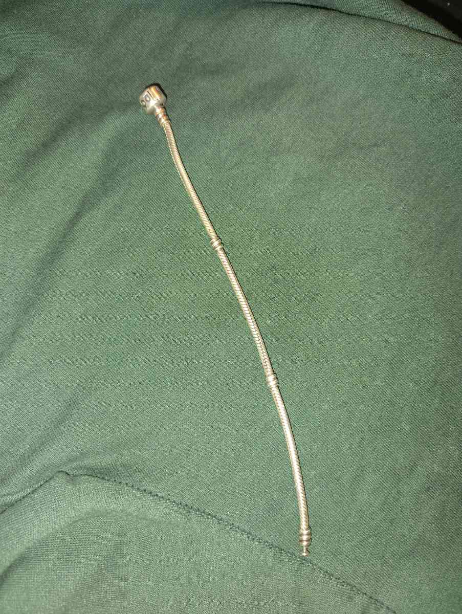 Pandora moments barrel clasp snake chain charm bracelet