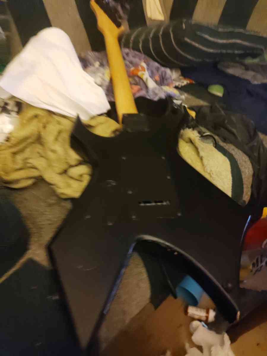 Electric guitar and amp