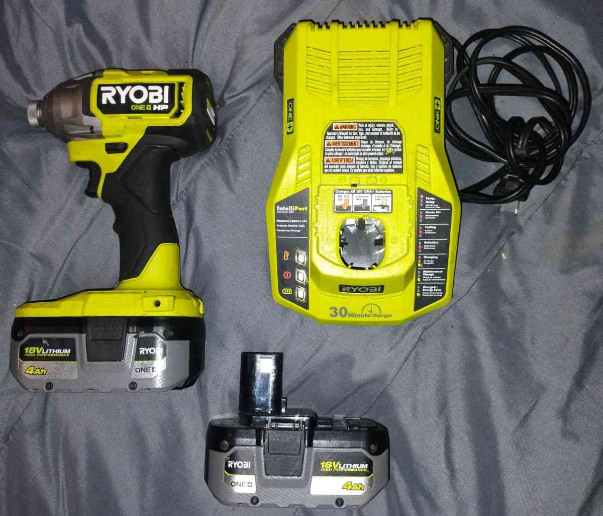Ryobi 3 pc Impact Drill Set