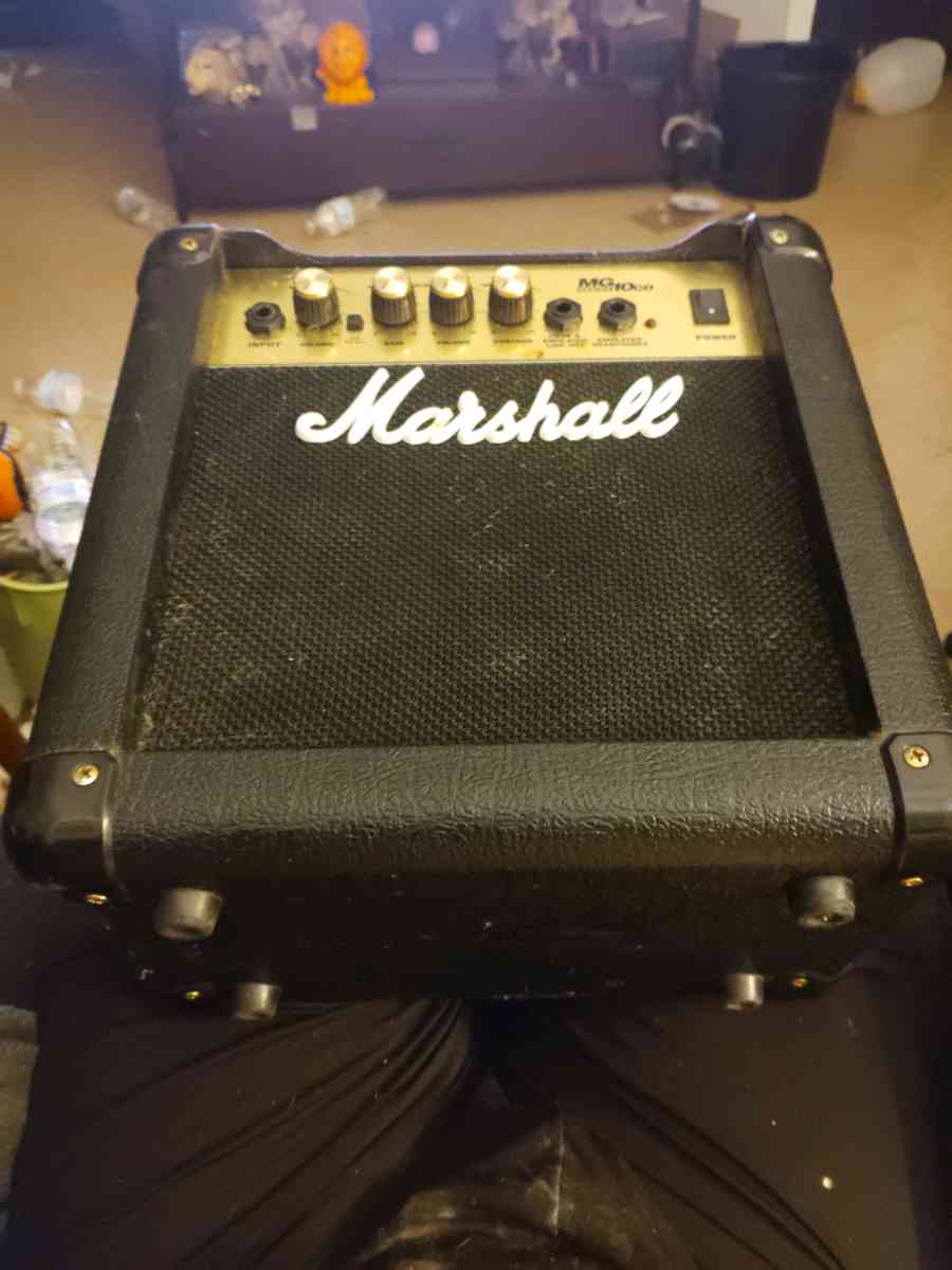 Electric guitar and amp