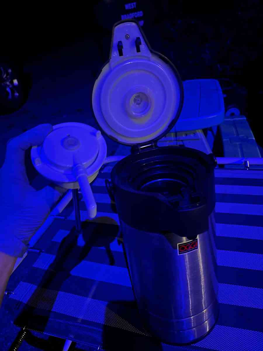 OGGI Coffee Tea Push Dispenser Carafe