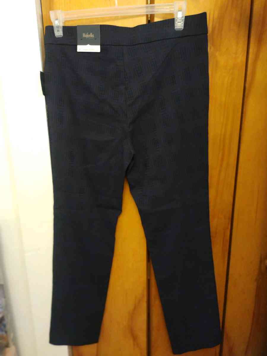 Rafaella Navy Blue slacks Dress pants for womens size 14 NEW