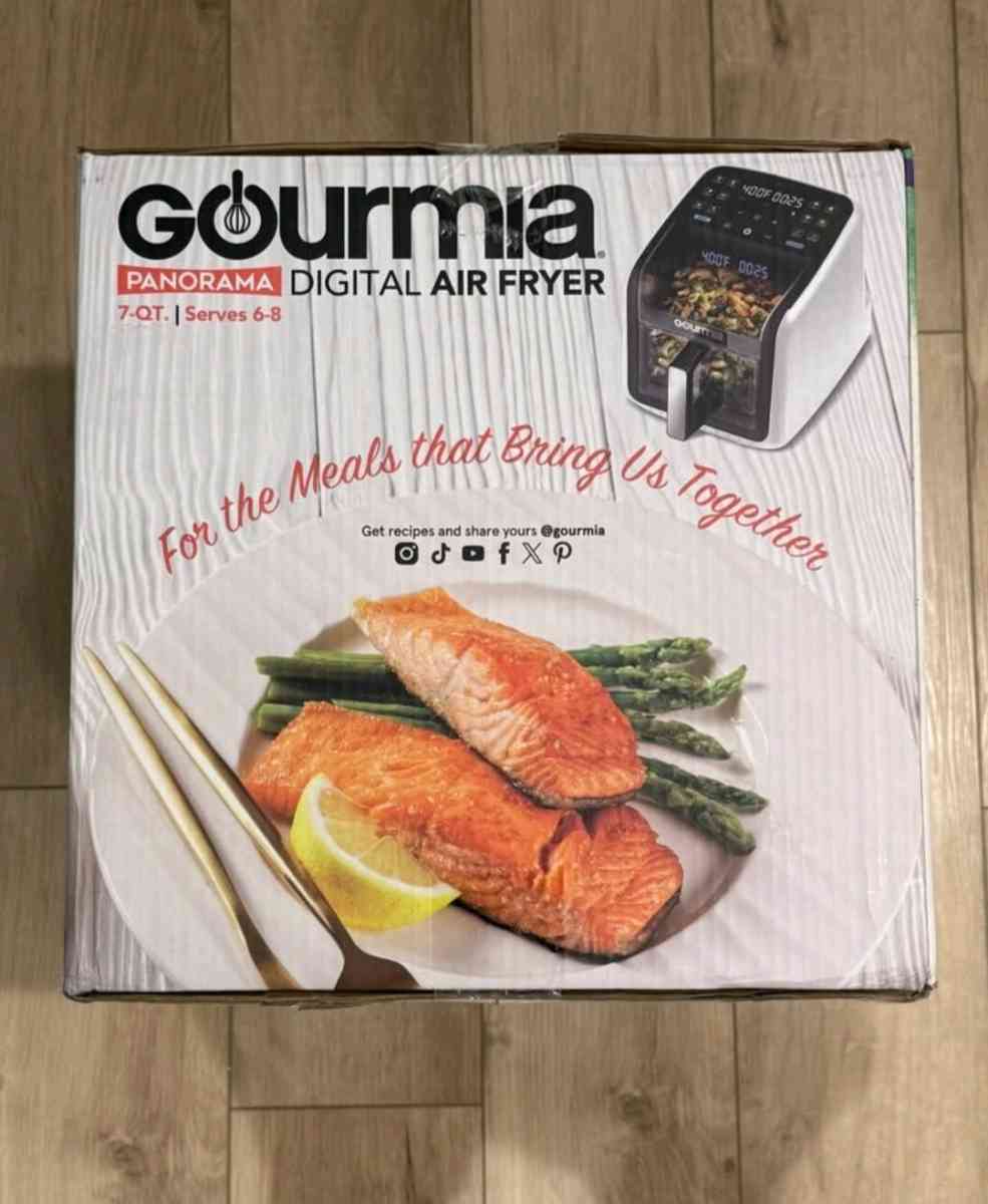 New Gourmia Panorama 7QT Digital Air Fryer