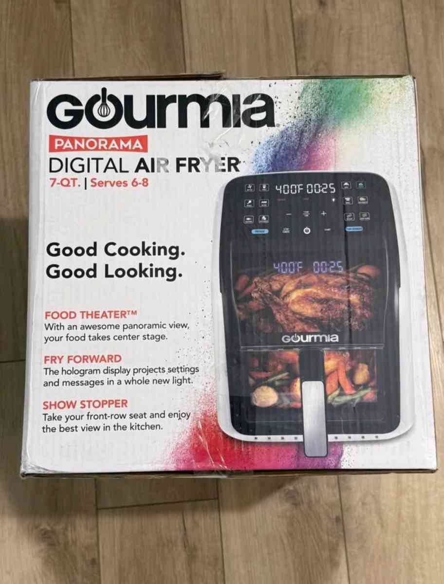 New Gourmia Panorama 7QT Digital Air Fryer