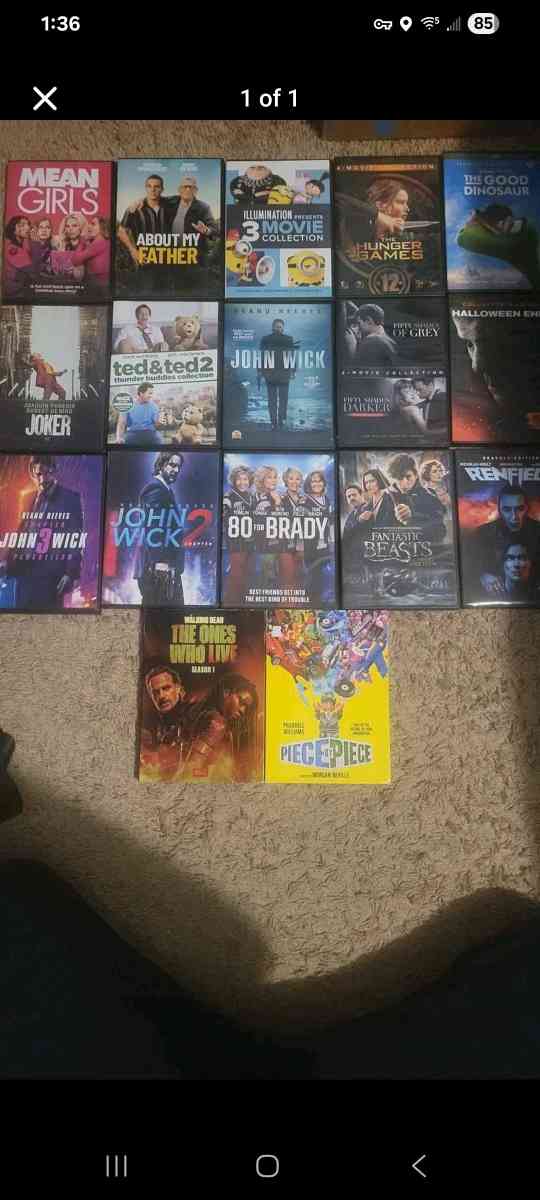 17 dvd lot all for 25 dollars excellent condition no scratch