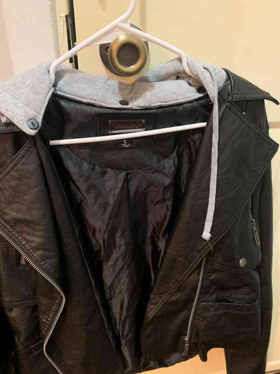 Womens joujou Black Leather Jacket