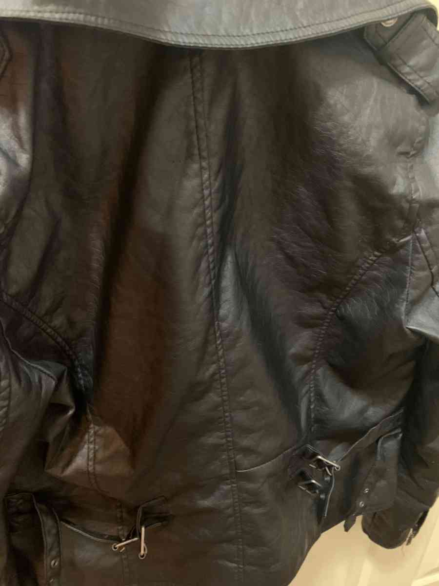 Womens joujou Black Leather Jacket
