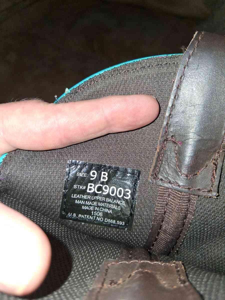 Womens Justin Gypsy Brown Leather Teal Boots s 9B