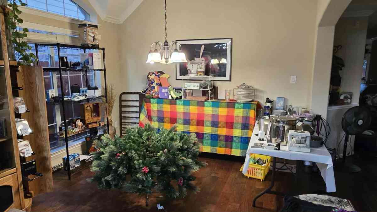 Moving Sale with furniture collectibles kitchenware Vintage