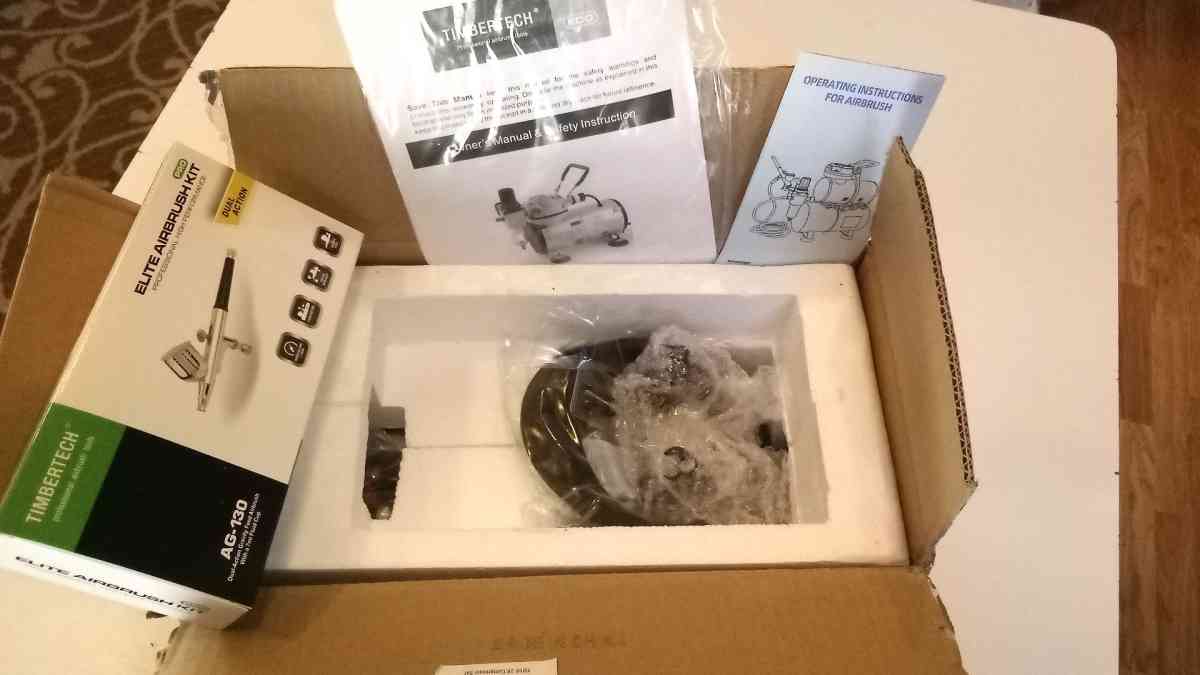 BRAND NEW AIRGOO AIR COMPRESSOR SET WITH EVERYTHING TO START