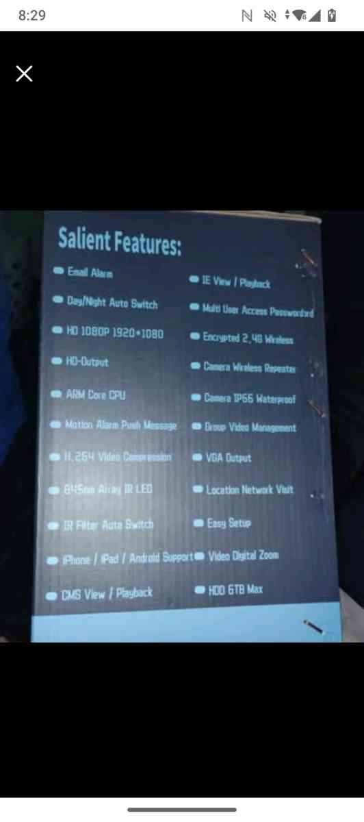 Dual Antennas for WiFi Enhanced AI Human Detected 2K 30MP wi