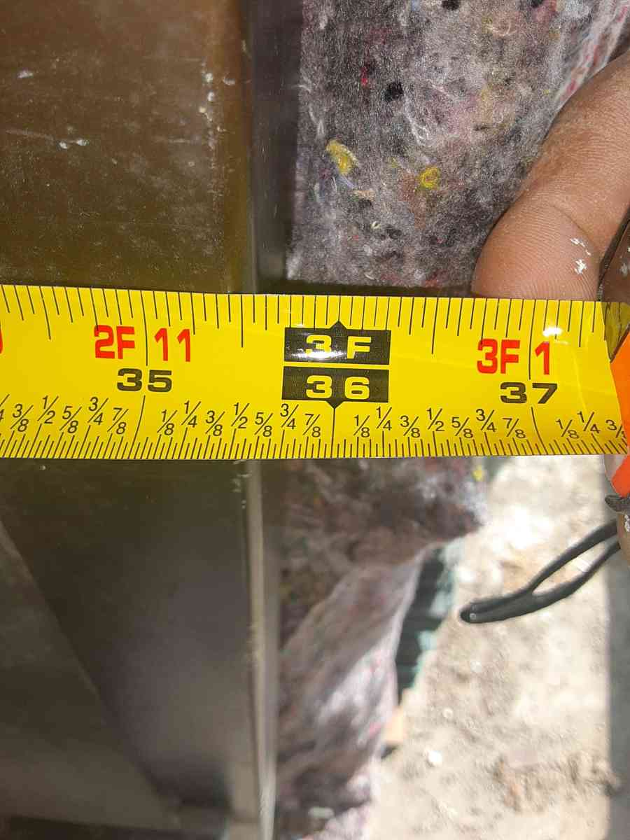 Commercial glass door with hinges but no frame