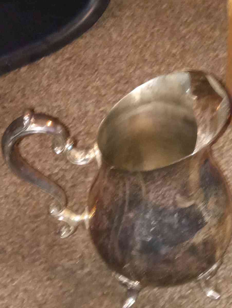 Silver plated cream pitcher