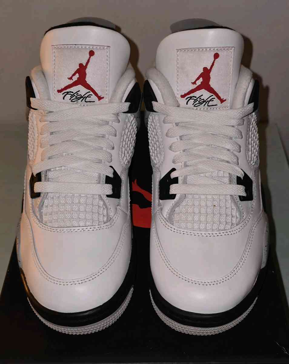 Air Jordan 4 Retro OG White Cement Youth Size 5