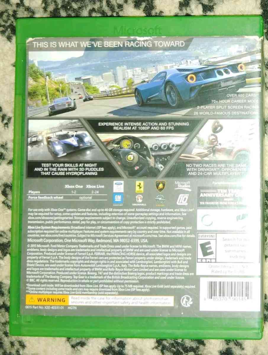 Forza 6 and Motorsport