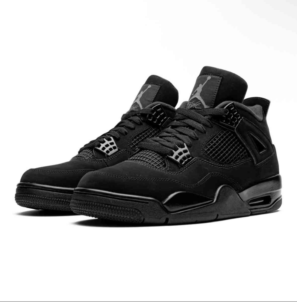 Nike Air Jordan 4 Retro Black Cat  All Black OG Style Mens