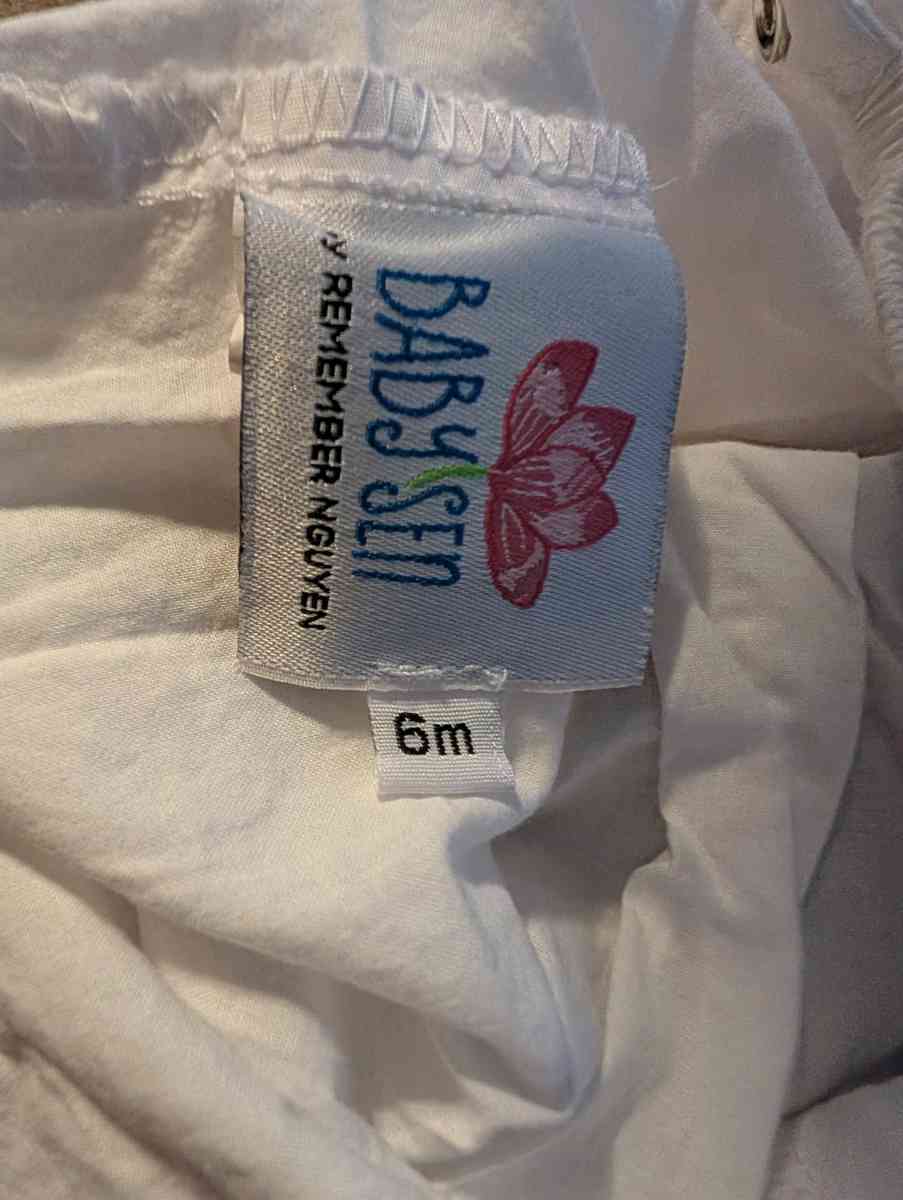 White and Pink Romper