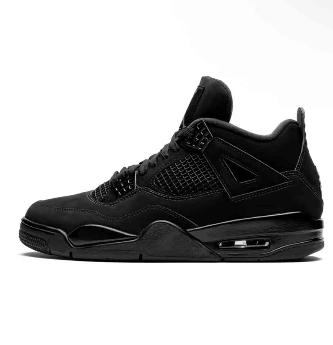 Nike Air Jordan 4 Retro Black Cat  All Black OG Style Mens