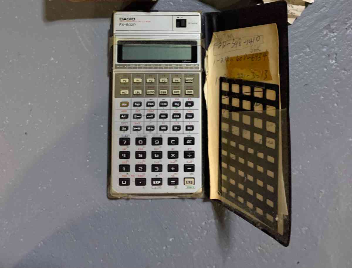 VTG Casio Programmable Scientific Calculator FX602P  used  n