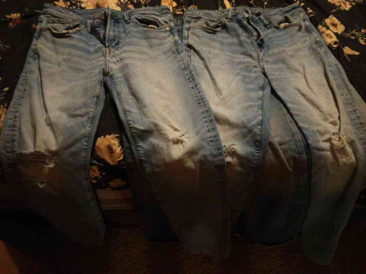 Three American Eagle Jeans