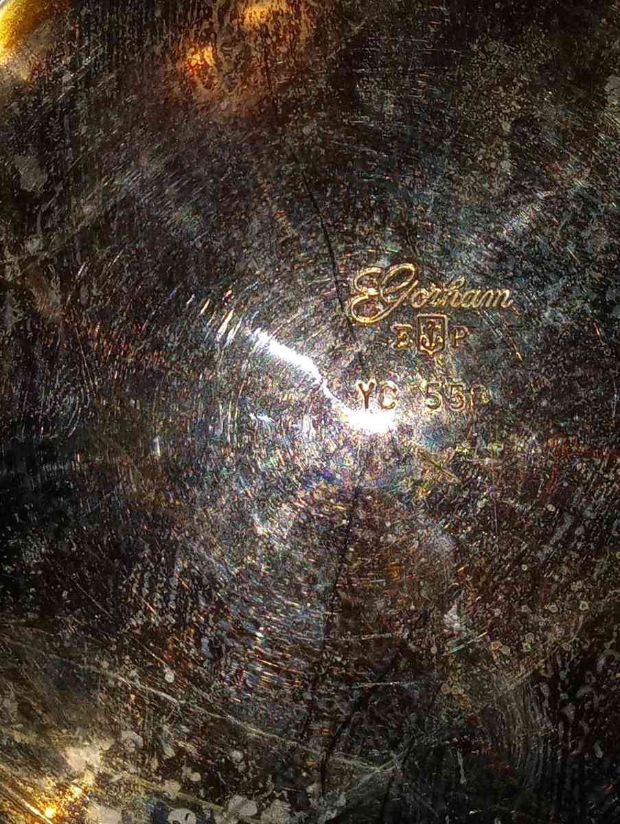 Silver plated cream pitcher