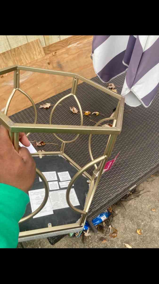 HomeGoods Hexagonal Stool