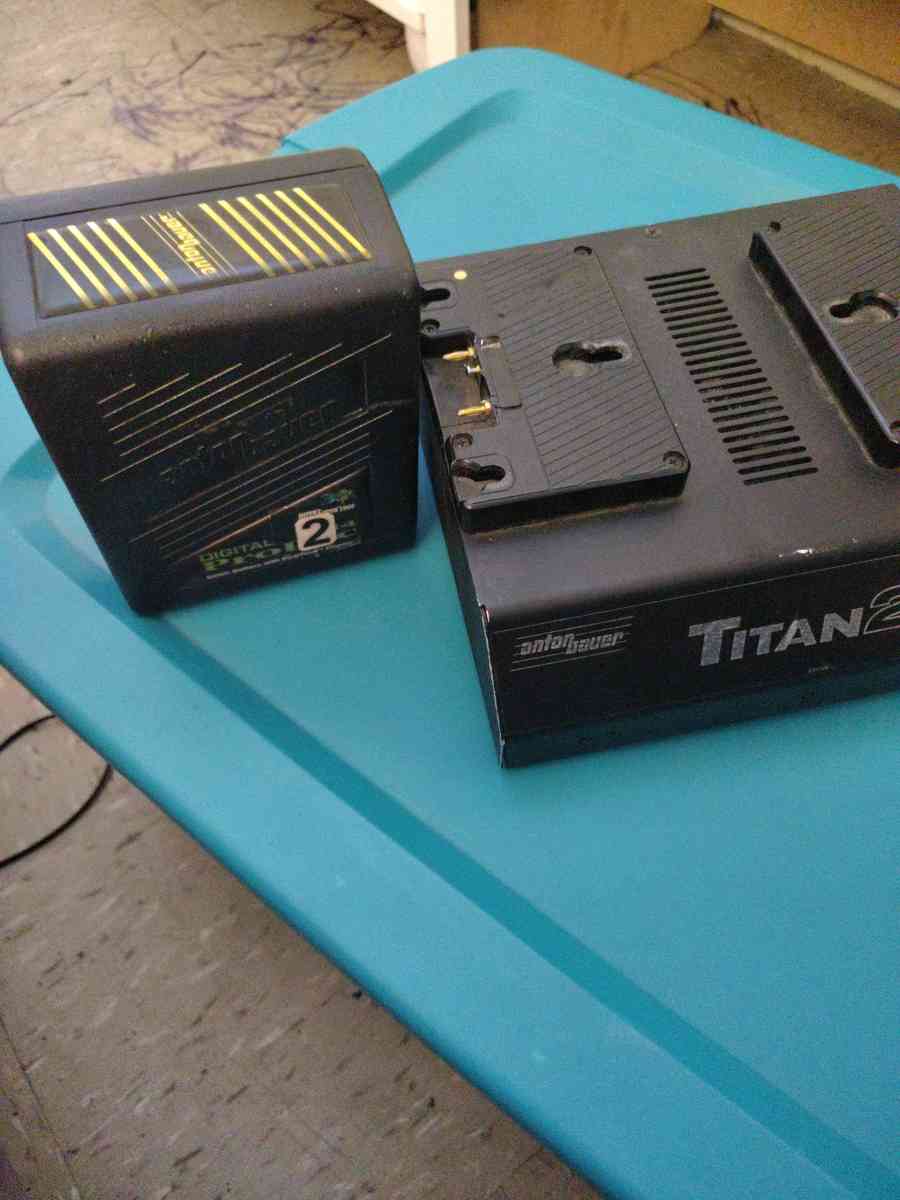 Anton Bauer Titan 2 Battery Charger with 2 battery packs