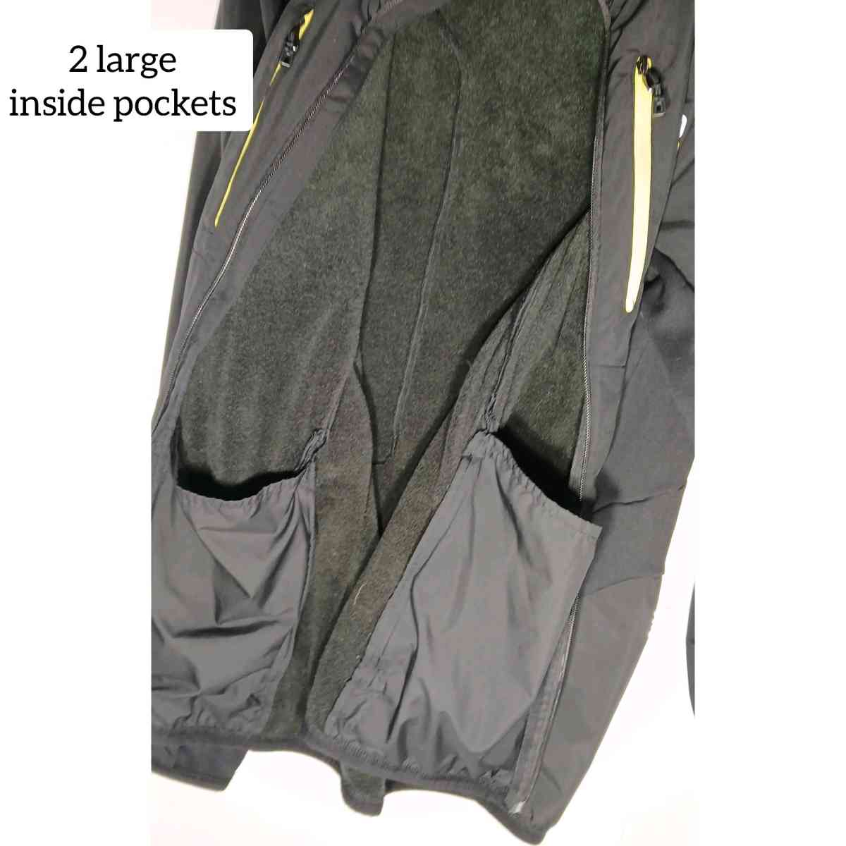 sports polo ralph lauren zip up jacket large black excelleni