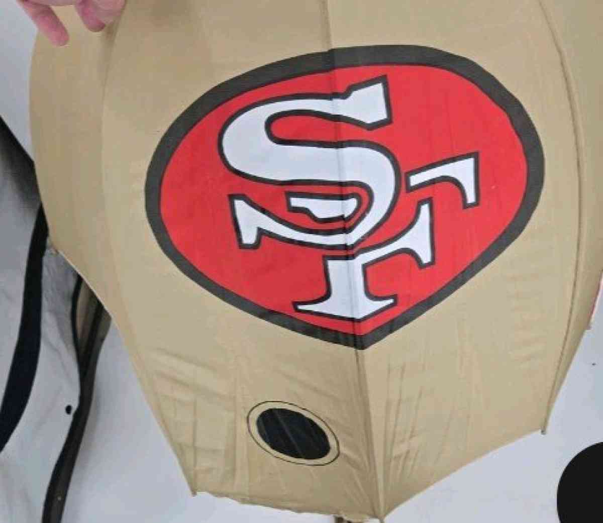 RARE  Vintage Sportsbrella 49ers Helmet Shaped Umbrella