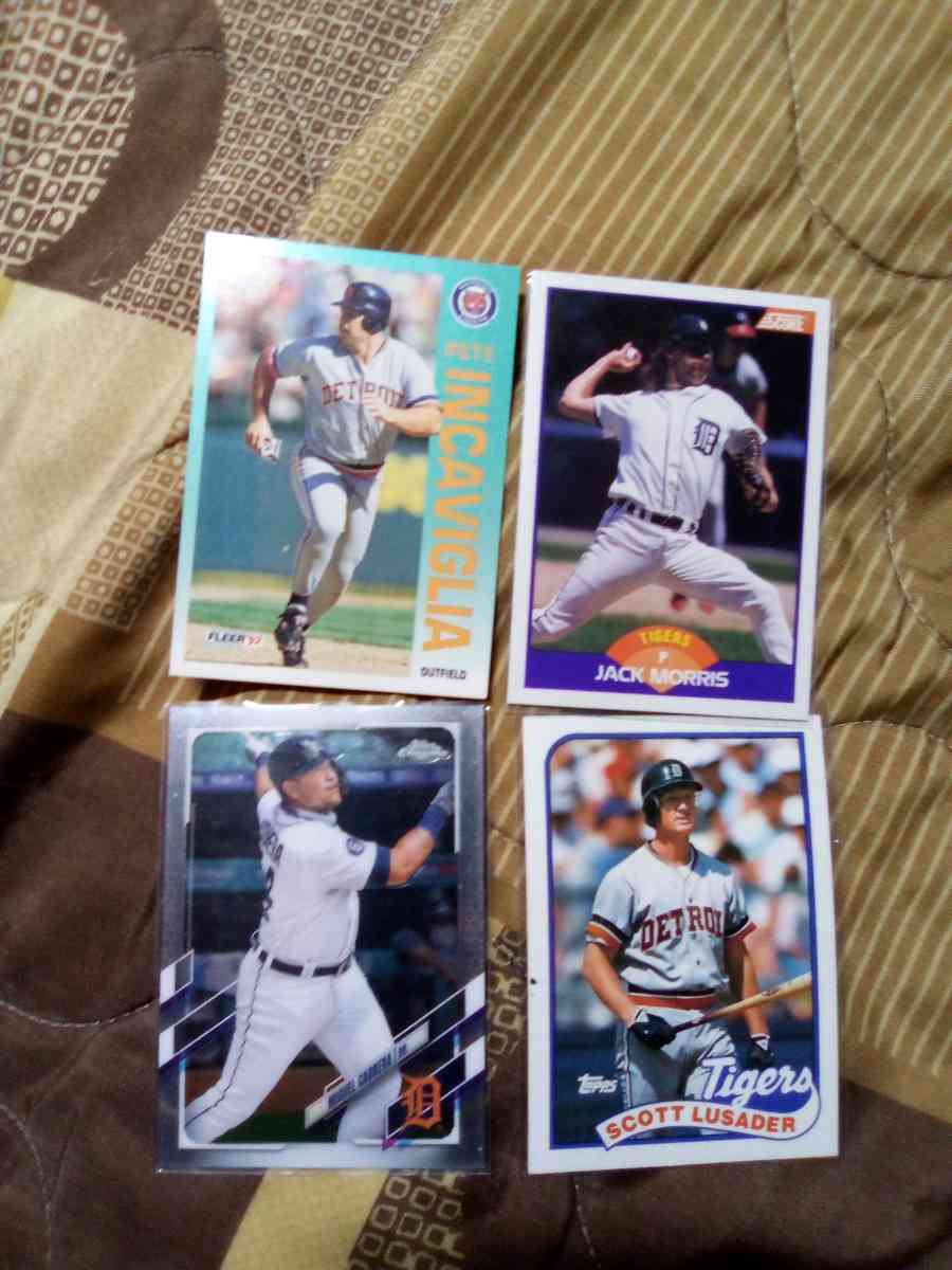 baseball cards Detroit tigers