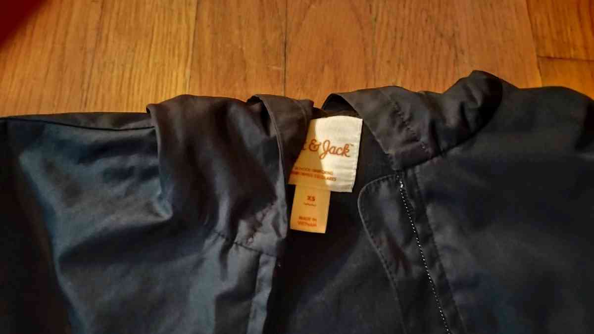 kids unisex dark blue cat and jack windbreaker