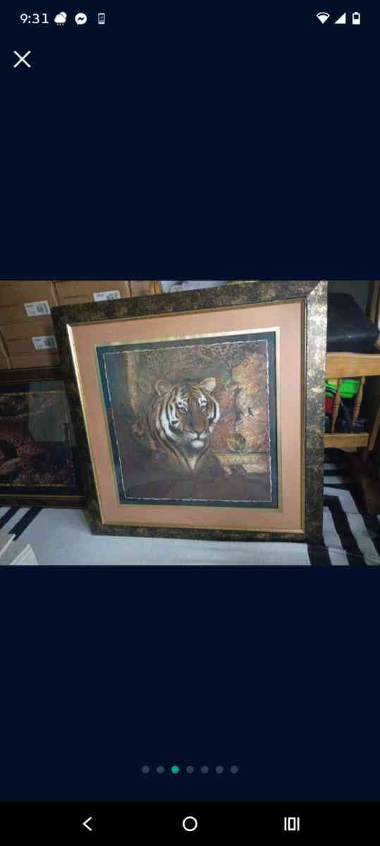 Tiger and leopard painting