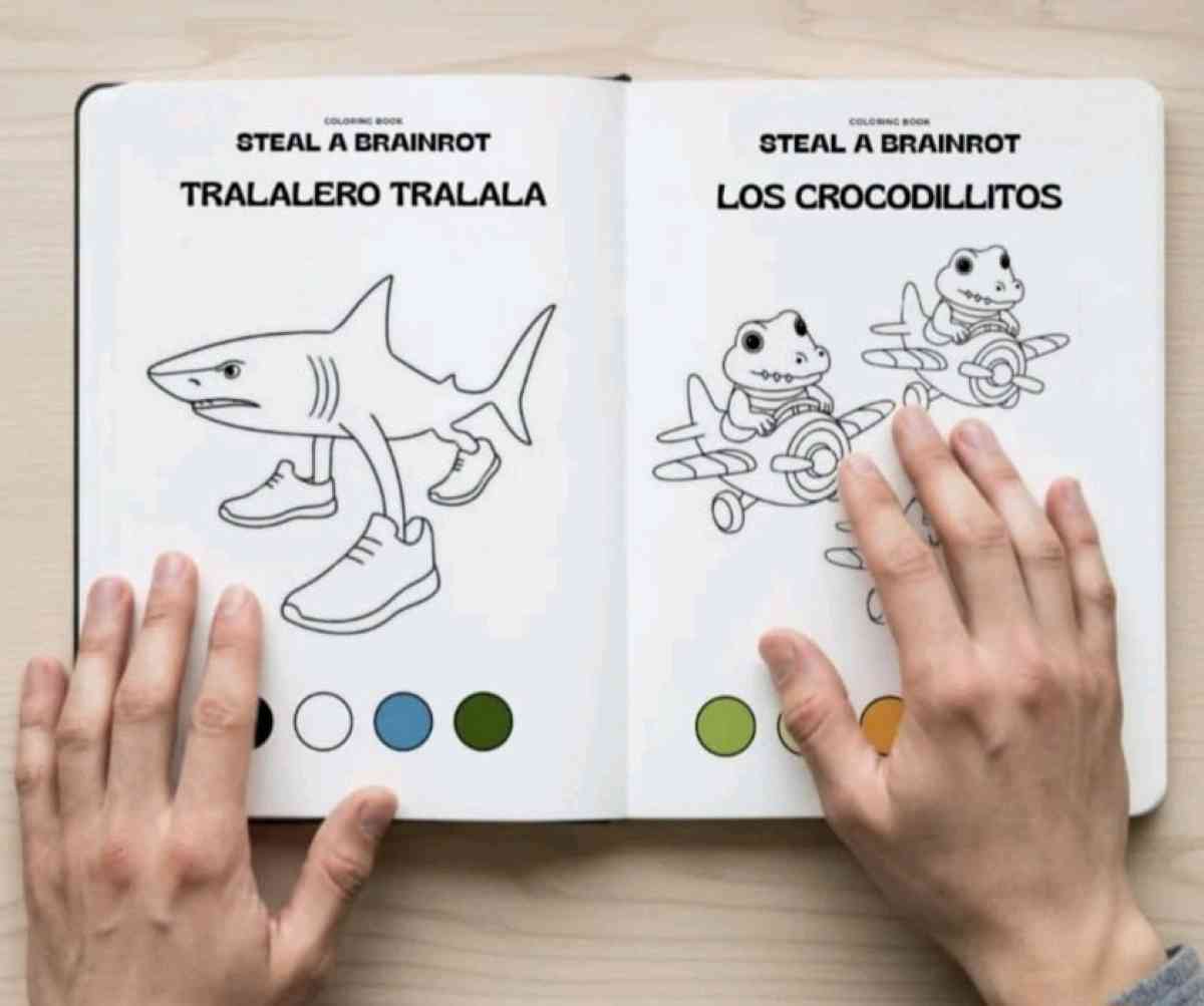 Coloring Book Steal a Brainrot