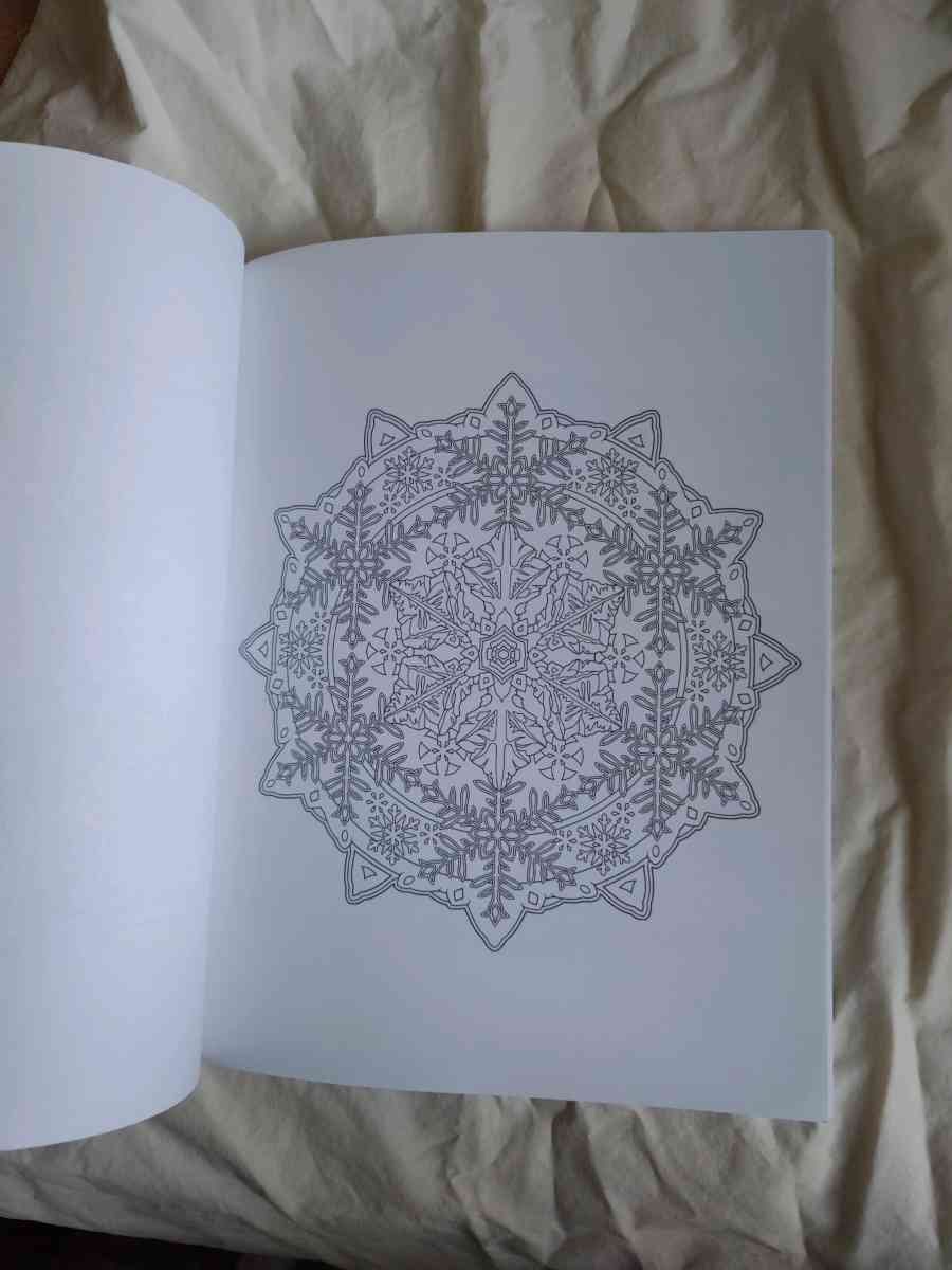 Snowflake Mandalas coloring book