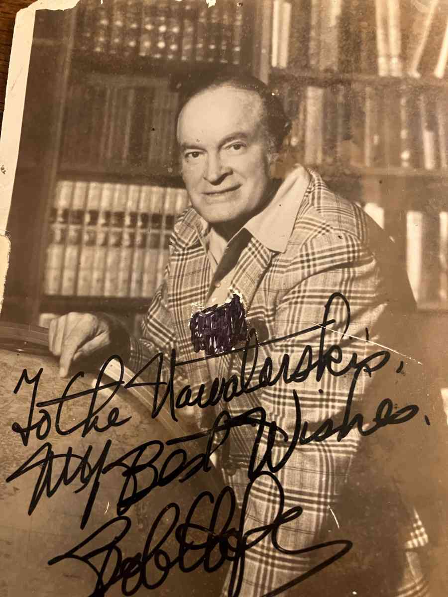 autograph Bob hope